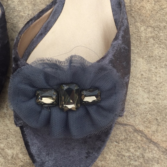 SimplyVera Vera Wang Sorbet Graphite Heels Sz 8.5 - Picture 4 of 8